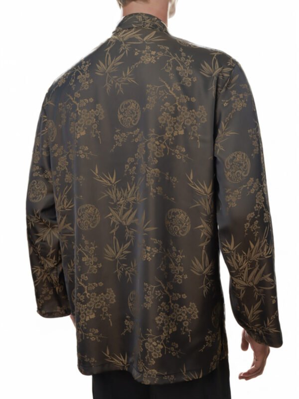 Bamboo Leaf Casual Tang suit Chinese Tai chi Kung Fu long sleeve shirt1